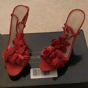 Red decorative heel